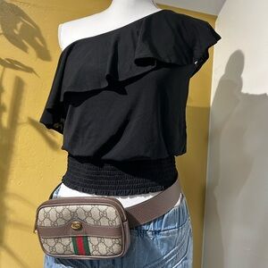 INC International Concepts INC One Shoulder Tank - NWT Color: Black Size: XS